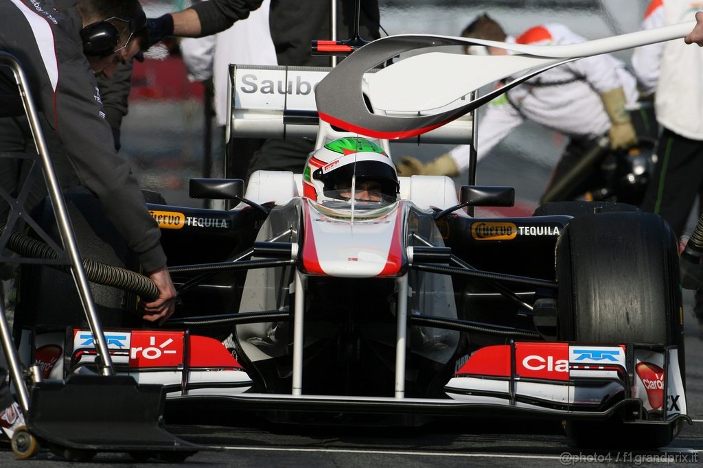 Barcelona Test Febbraio 2011, 20.02.2011- Sergio Pérez (MEX), Sauber F1 Team C30 