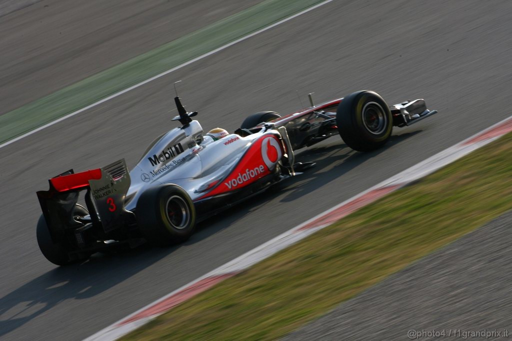 Barcelona Test Febbraio 2011, 20.02.2011- Lewis Hamilton (GBR), McLaren  Mercedes, MP4-26 