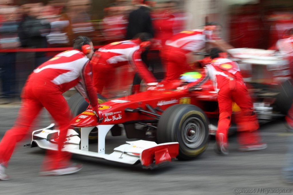 Barcelona Test Febbraio 2011, 20.02.2011- Felipe Massa (BRA), Ferrari, F-150 Italia 