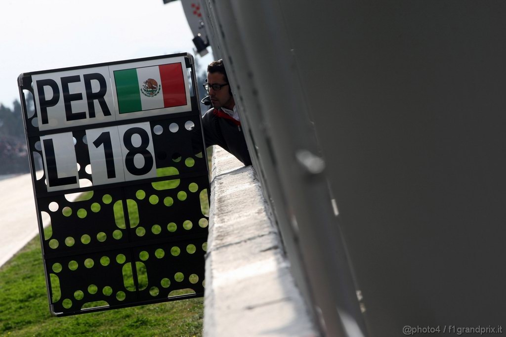 Barcelona Test Febbraio 2011, 20.02.2011- Sergio Pérez (MEX), Sauber F1 Team C30 