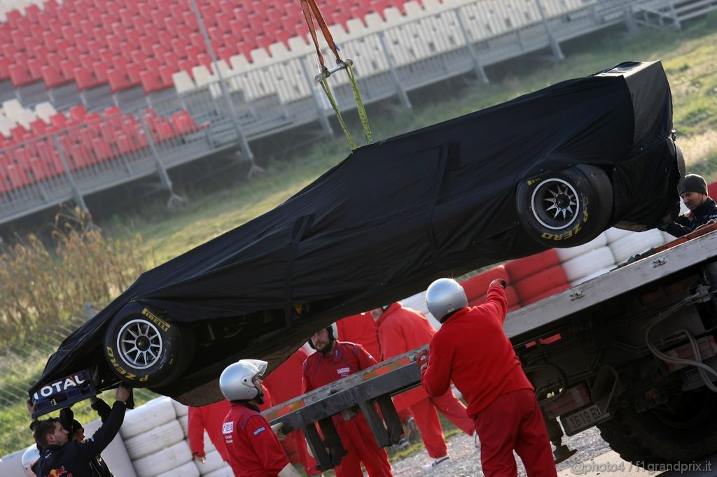 Barcelona Test Febbraio 2011, 20.02.2011- Mark Webber (AUS), Red Bull Racing, RB7 