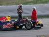 Barcelona Test Febbraio 2011, 20.02.2011- Mark Webber (AUS), Red Bull Racing, RB7 stopped in the track