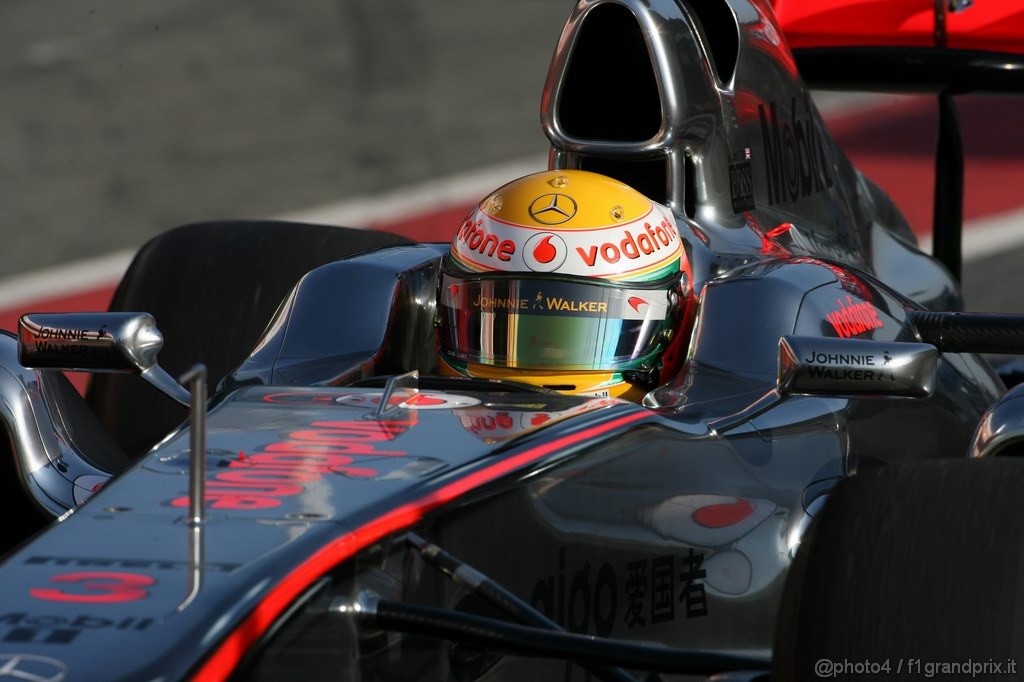 Barcelona Test Febbraio 2011, 21.02.2011- Lewis Hamilton (GBR), McLaren  Mercedes, MP4-26 