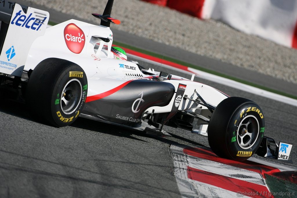 Barcelona Test Febbraio 2011, 21.02.2011- Sergio Pérez (MEX), Sauber F1 Team C30 