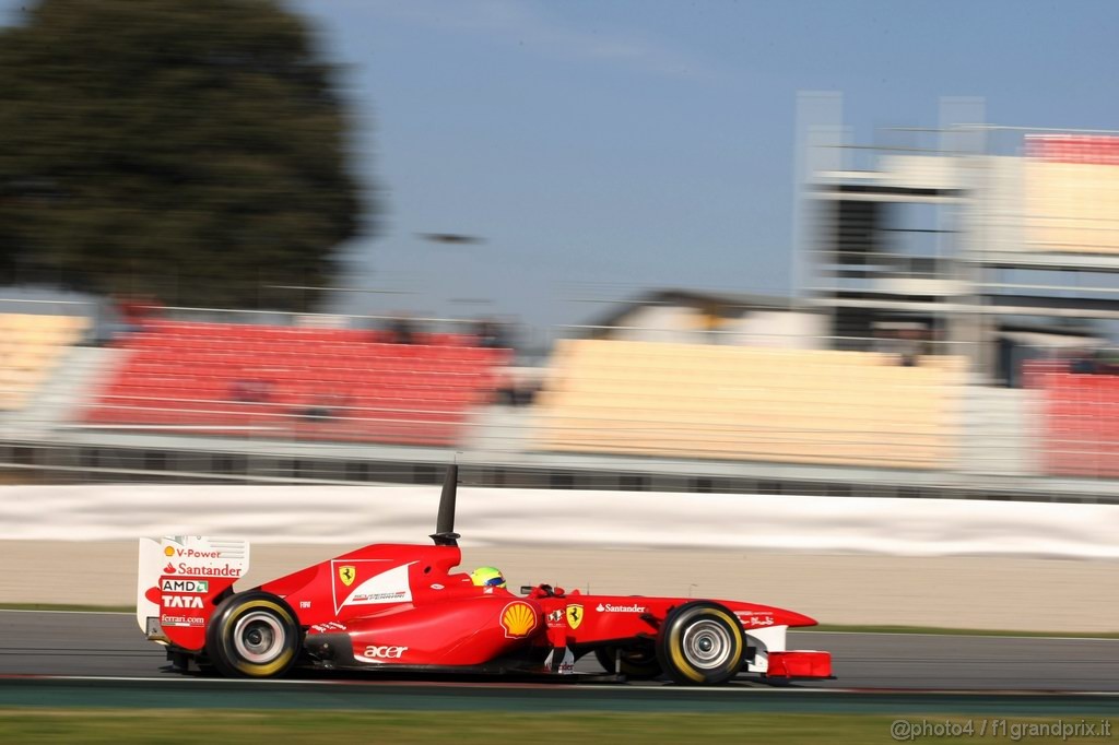 Barcelona Test Febbraio 2011, 21.02.2011- Felipe Massa (BRA), Ferrari, F-150 Italia 