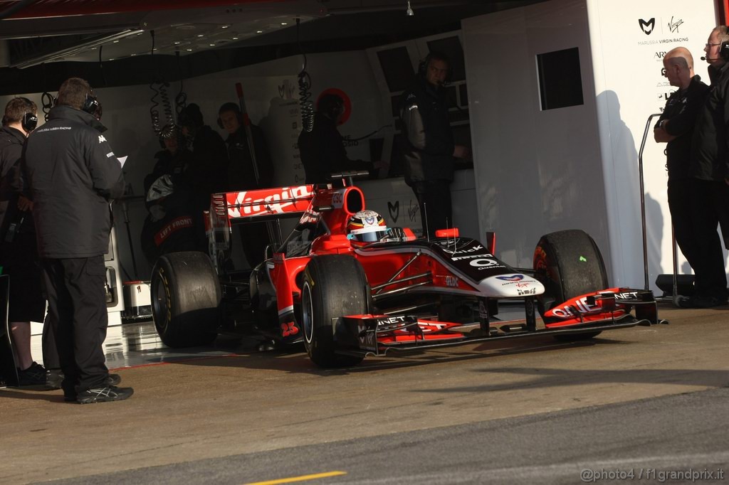 Barcelona Test Febbraio 2011, 21.02.2011- Jerome D'Ambrosio (BEL), Marussia Virgin Racing VR-02 