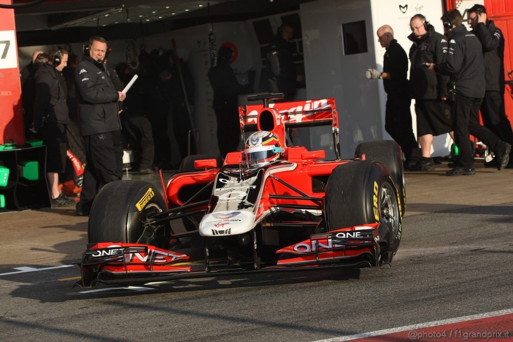 Barcelona Test Febbraio 2011, 21.02.2011- Jerome D'Ambrosio (BEL), Marussia Virgin Racing VR-02 