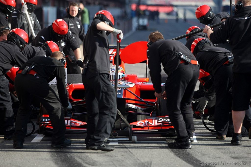 Barcelona Test Febbraio 2011, 21.02.2011- Jerome D'Ambrosio (BEL), Marussia Virgin Racing VR-02 