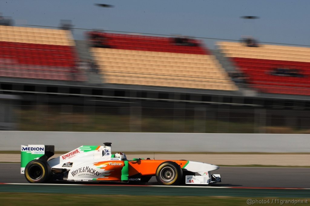 Barcelona Test Febbraio 2011, 21.02.2011- Adrian Sutil (GER), Force India F1 Team, VJM04 