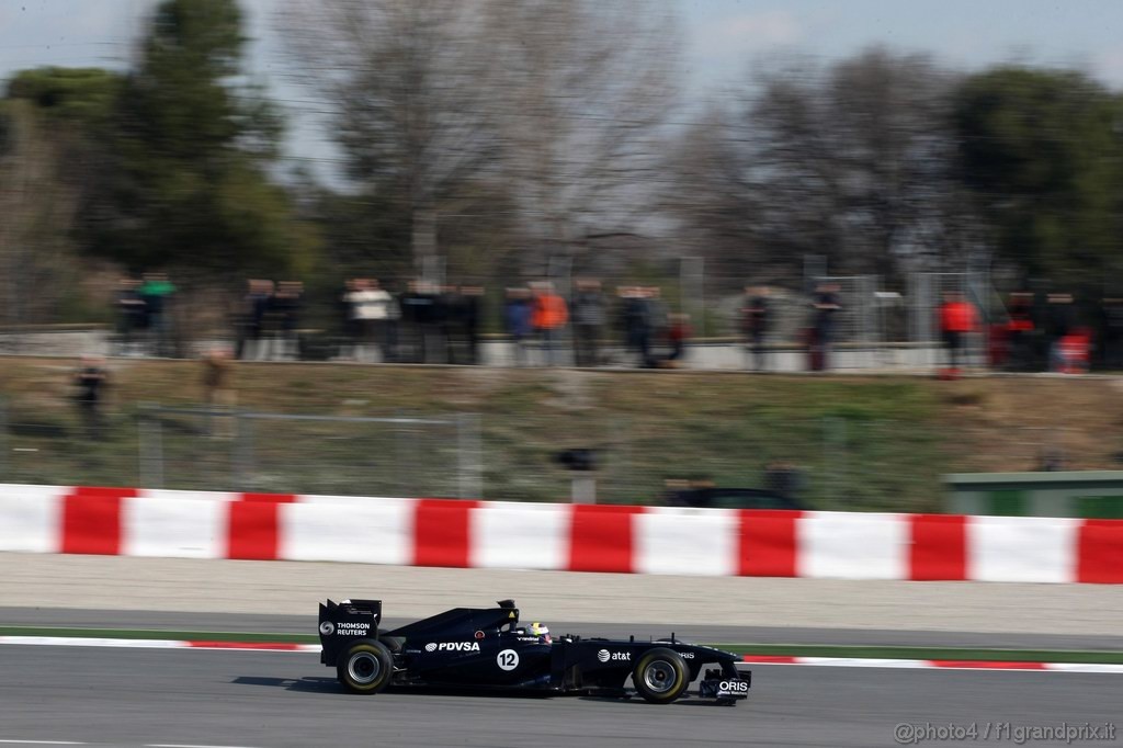 Barcelona Test Febbraio 2011, 21.02.2011- Pastor Maldonado (VEN), Williams FW33 