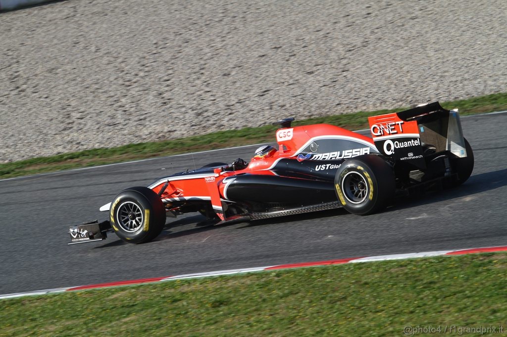 Barcelona Test Febbraio 2011, 21.02.2011- Jerome D'Ambrosio (BEL), Marussia Virgin Racing VR-02 