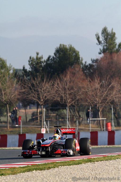 Barcelona Test Febbraio 2011, 21.02.2011- Lewis Hamilton (GBR), McLaren  Mercedes, MP4-26 