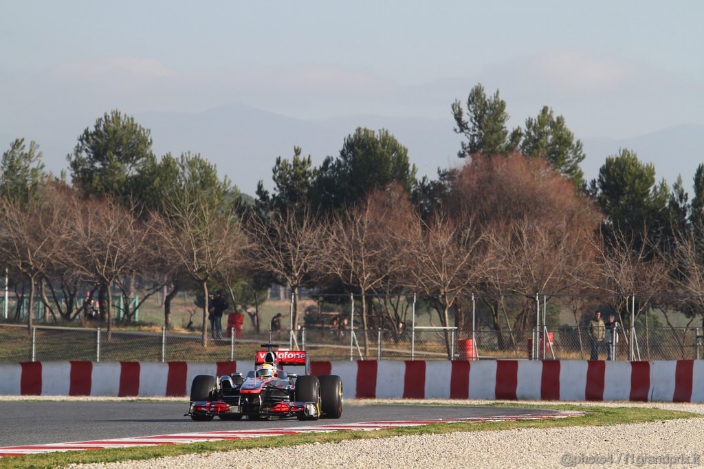 Barcelona Test Febbraio 2011, 21.02.2011- Lewis Hamilton (GBR), McLaren  Mercedes, MP4-26 