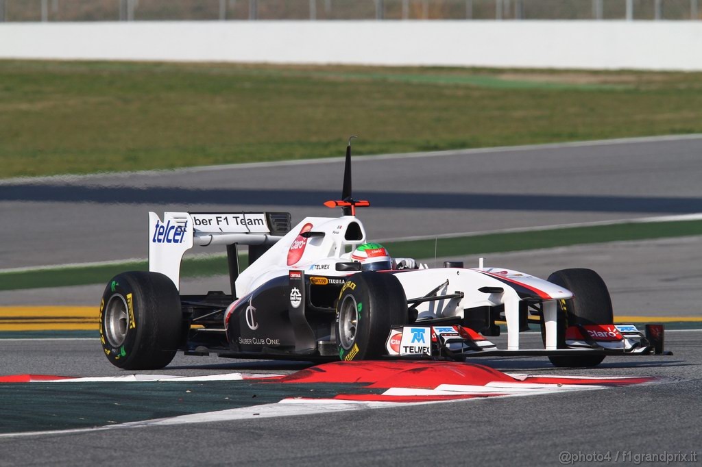 Barcelona Test Febbraio 2011, 21.02.2011- Sergio Pérez (MEX), Sauber F1 Team C30 