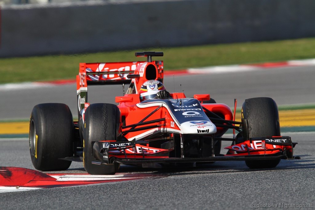 Barcelona Test Febbraio 2011, 21.02.2011- Jerome D'Ambrosio (BEL), Marussia Virgin Racing VR-02 