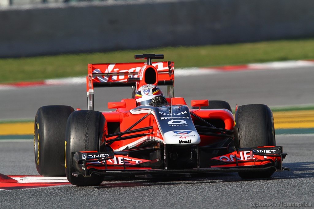 Barcelona Test Febbraio 2011, 21.02.2011- Jerome D'Ambrosio (BEL), Marussia Virgin Racing VR-02 