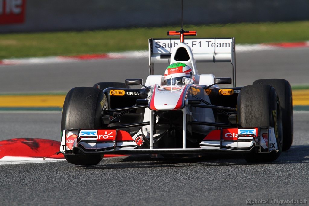 Barcelona Test Febbraio 2011, 21.02.2011- Sergio Pérez (MEX), Sauber F1 Team C30 