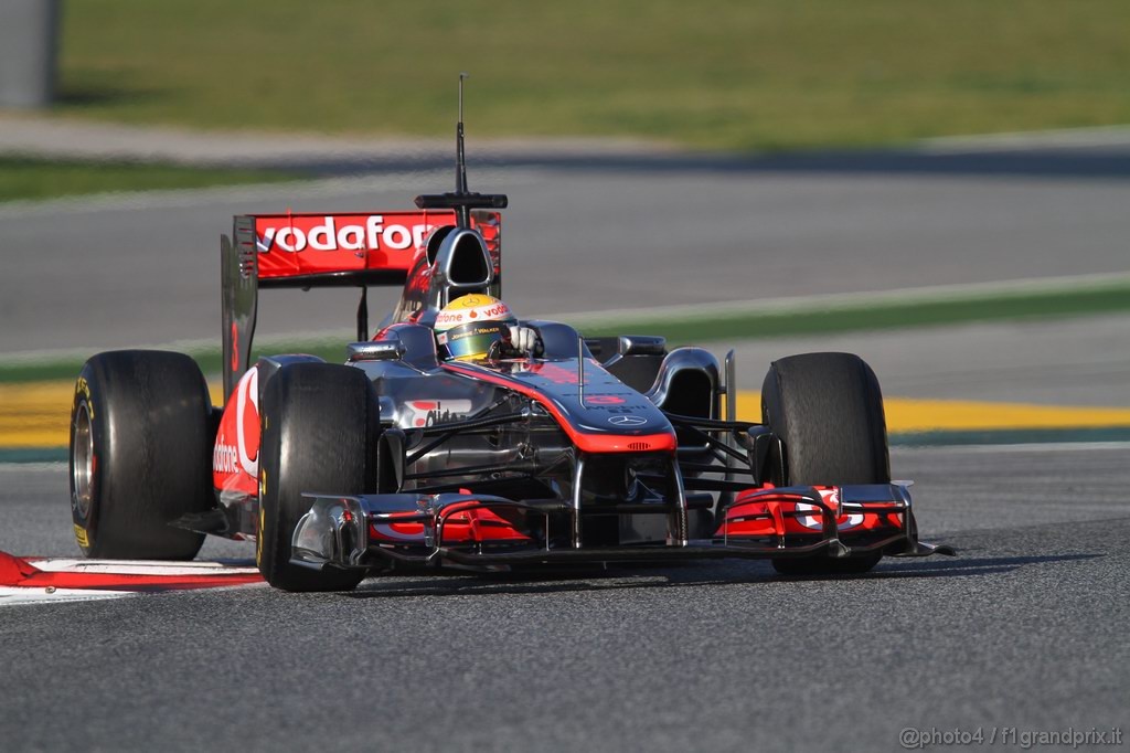 Barcelona Test Febbraio 2011, 21.02.2011- Lewis Hamilton (GBR), McLaren  Mercedes, MP4-26 