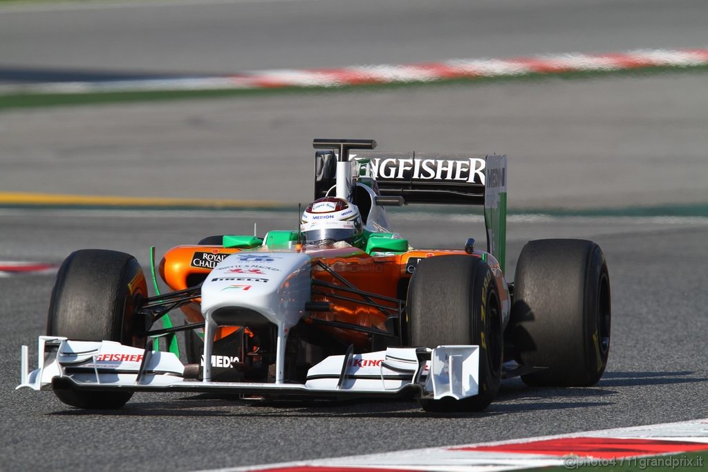 Barcelona Test Febbraio 2011, 21.02.2011- Adrian Sutil (GER), Force India F1 Team, VJM04 