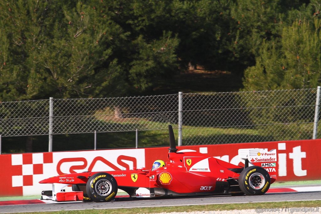 Barcelona Test Febbraio 2011, 21.02.2011- Felipe Massa (BRA), Ferrari, F-150 Italia 