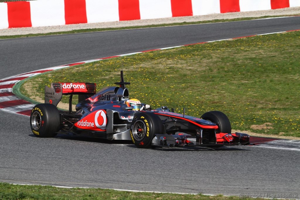 Barcelona Test Febbraio 2011, 21.02.2011- Lewis Hamilton (GBR), McLaren  Mercedes, MP4-26 