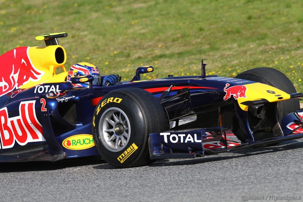 Barcelona Test Febbraio 2011, 21.02.2011- Mark Webber (AUS), Red Bull Racing, RB7 