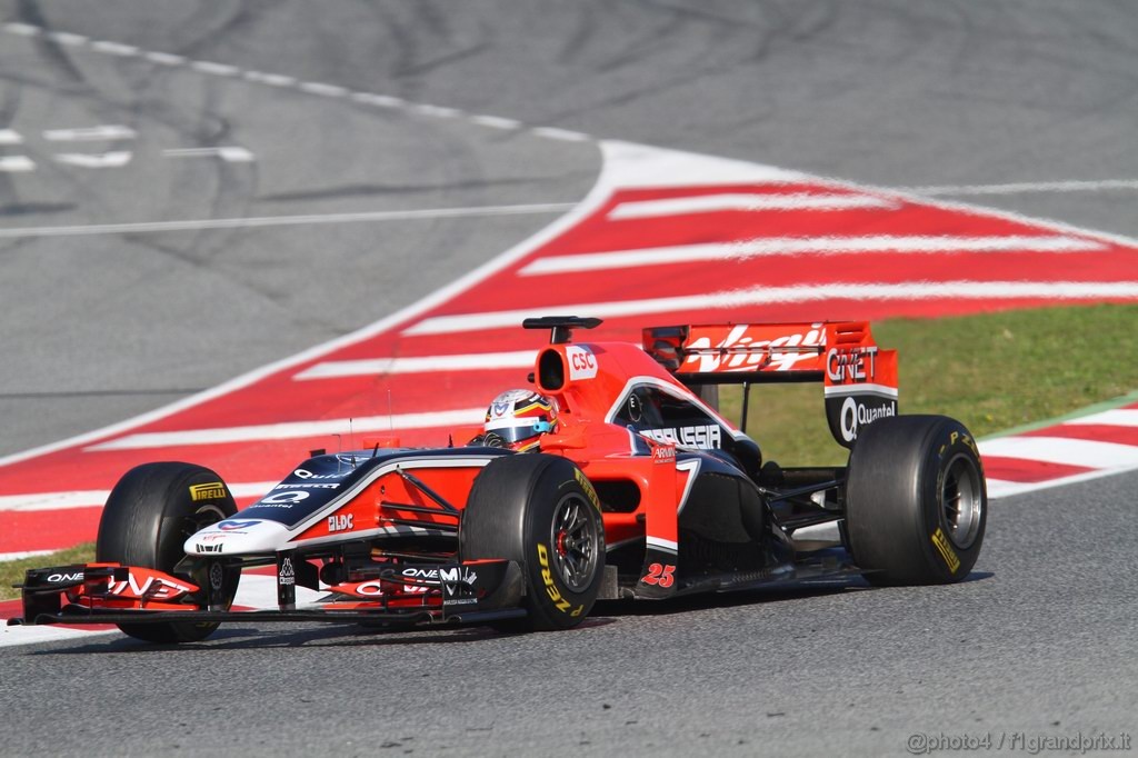 Barcelona Test Febbraio 2011, 21.02.2011- Jerome D'Ambrosio (BEL), Marussia Virgin Racing VR-02 