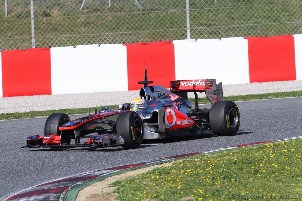 Barcelona Test Febbraio 2011, 21.02.2011- Lewis Hamilton (GBR), McLaren  Mercedes, MP4-26 