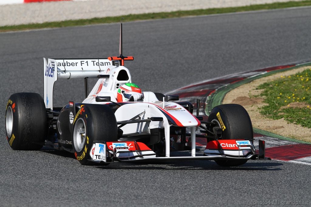 Barcelona Test Febbraio 2011, 21.02.2011- Sergio Pérez (MEX), Sauber F1 Team C30 