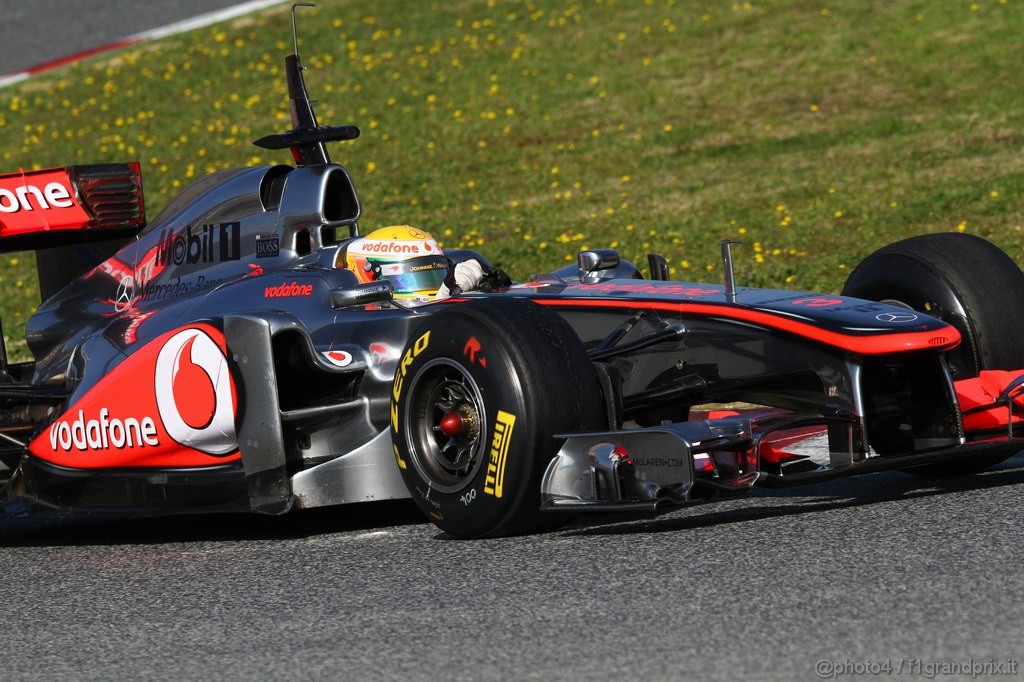 Barcelona Test Febbraio 2011, 21.02.2011- Lewis Hamilton (GBR), McLaren  Mercedes, MP4-26 