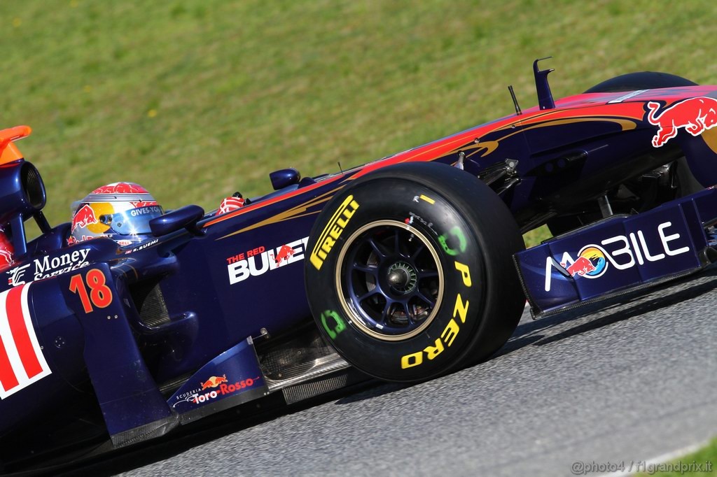 Barcelona Test Febbraio 2011, 21.02.2011- Sébastien Buemi (SUI), Scuderia Toro Rosso, STR6 