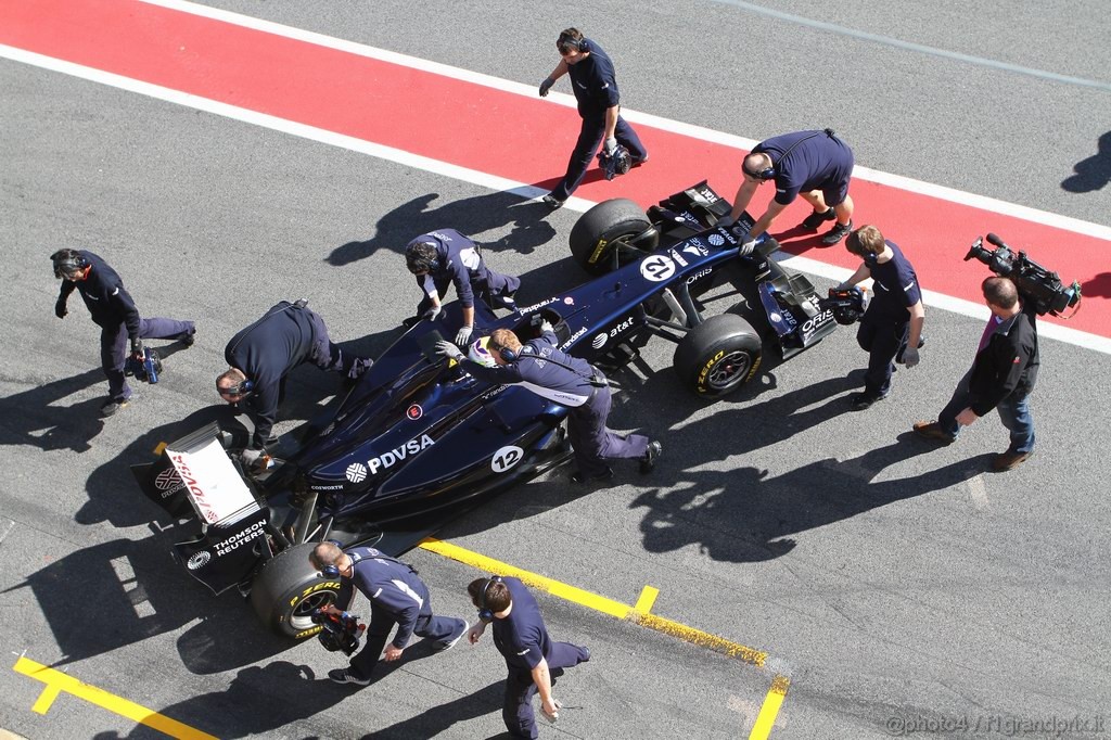 Barcelona Test Febbraio 2011, 21.02.2011- Pastor Maldonado (VEN), Williams FW33 