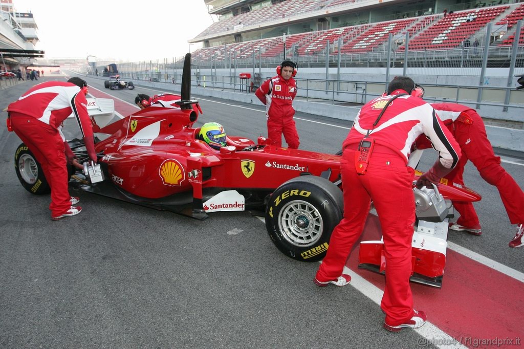 Barcelona Test Febbraio 2011, 21.02.2011- Felipe Massa (BRA), Ferrari, F-150 Italia 