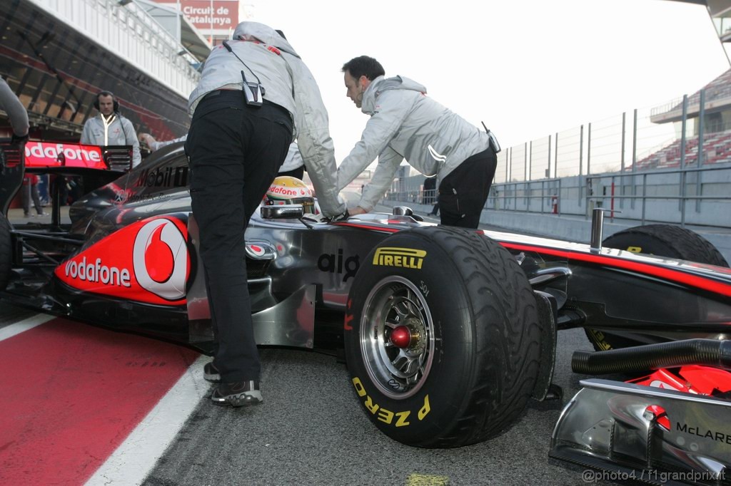 Barcelona Test Febbraio 2011, 21.02.2011- Lewis Hamilton (GBR), McLaren  Mercedes, MP4-26 