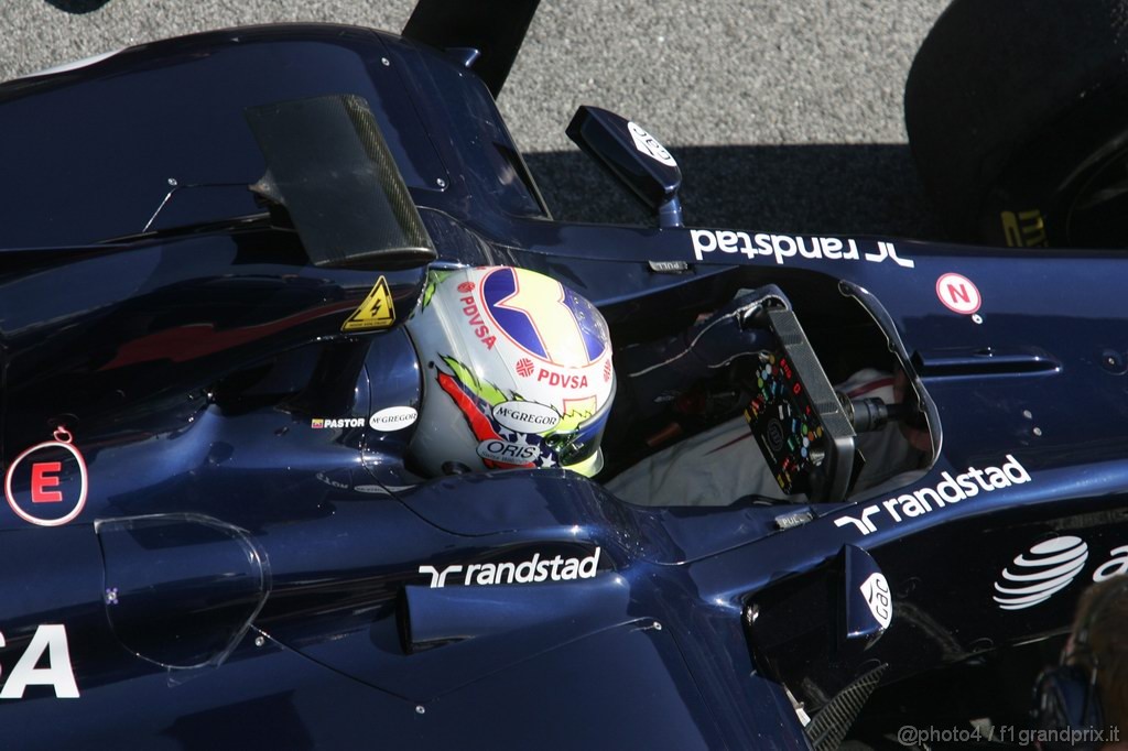 Barcelona Test Febbraio 2011, 21.02.2011- Pastor Maldonado (VEN), Williams FW33 