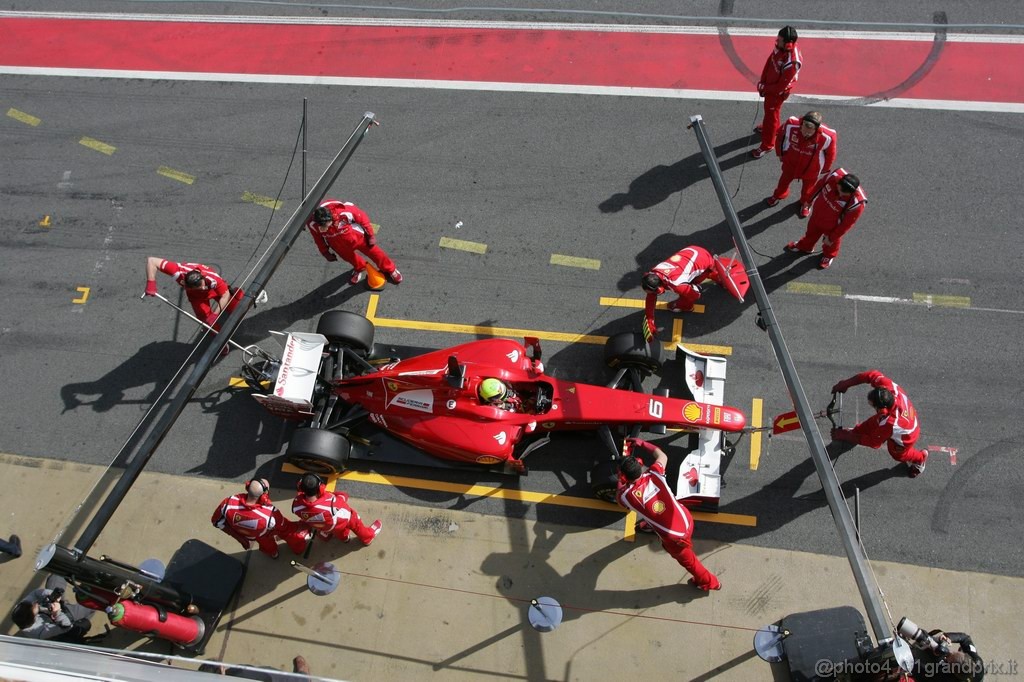 Barcelona Test Febbraio 2011, 21.02.2011- Felipe Massa (BRA), Ferrari, F-150 Italia 