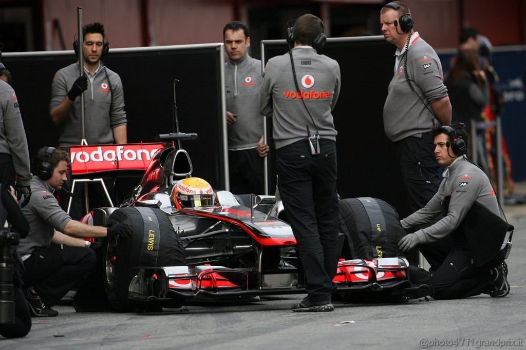 Barcelona Test Febbraio 2011, 21.02.2011 - Lewis Hamilton (GBR), McLaren  Mercedes, MP4-26 