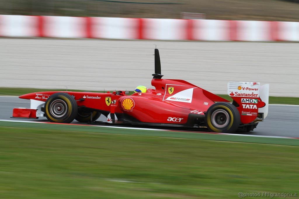 Barcelona Test Febbraio 2011, 21.02.2011- Felipe Massa (BRA), Ferrari, F-150 Italia 