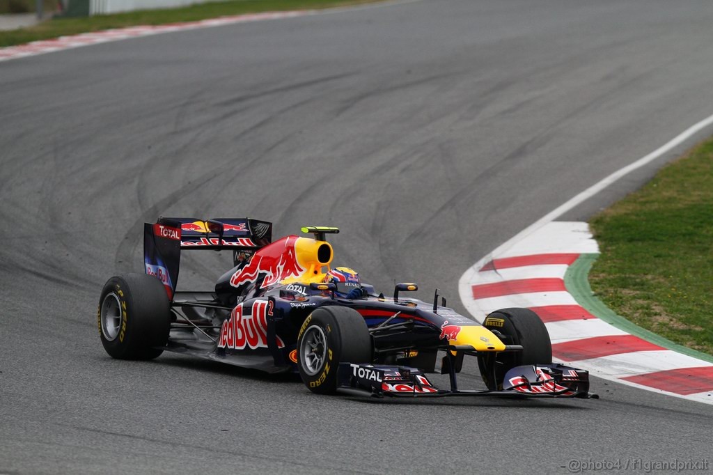 Barcelona Test Febbraio 2011, 21.02.2011- Mark Webber (AUS), Red Bull Racing, RB7 