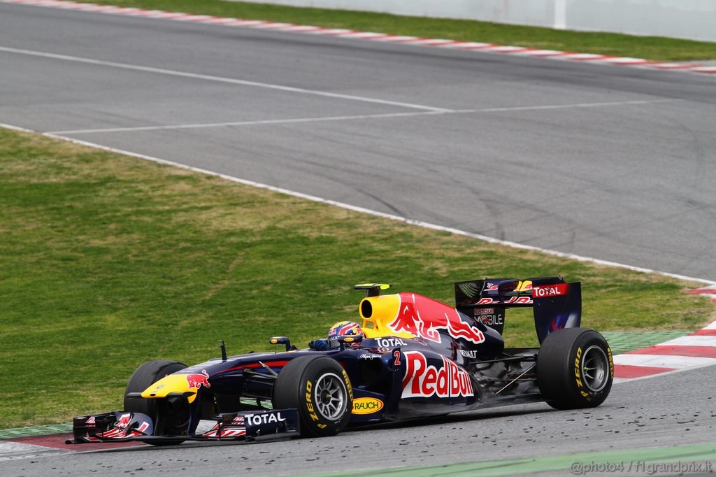 Barcelona Test Febbraio 2011, 21.02.2011- Mark Webber (AUS), Red Bull Racing, RB7 