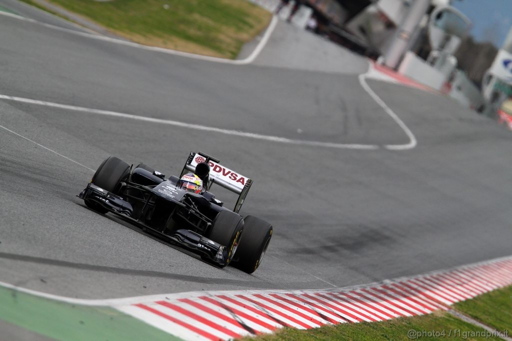 Barcelona Test Febbraio 2011, 21.02.2011- Pastor Maldonado (VEN), Williams FW33 