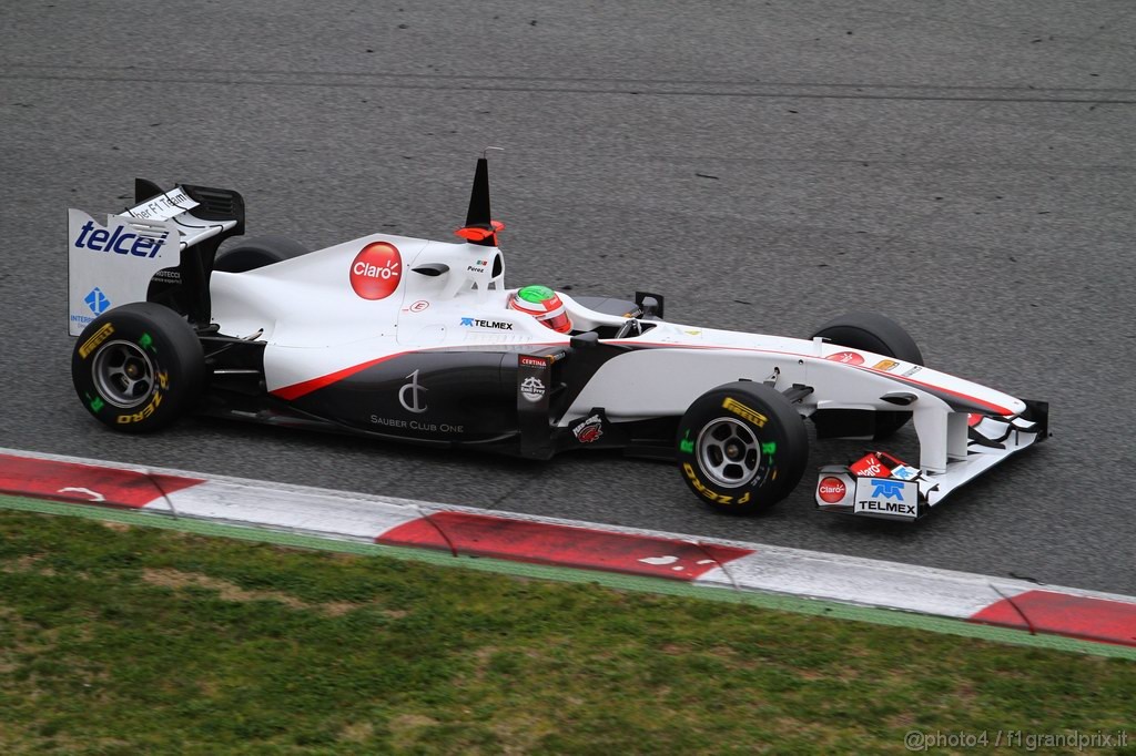 Barcelona Test Febbraio 2011, 21.02.2011- Sergio Pérez (MEX), Sauber F1 Team C30 