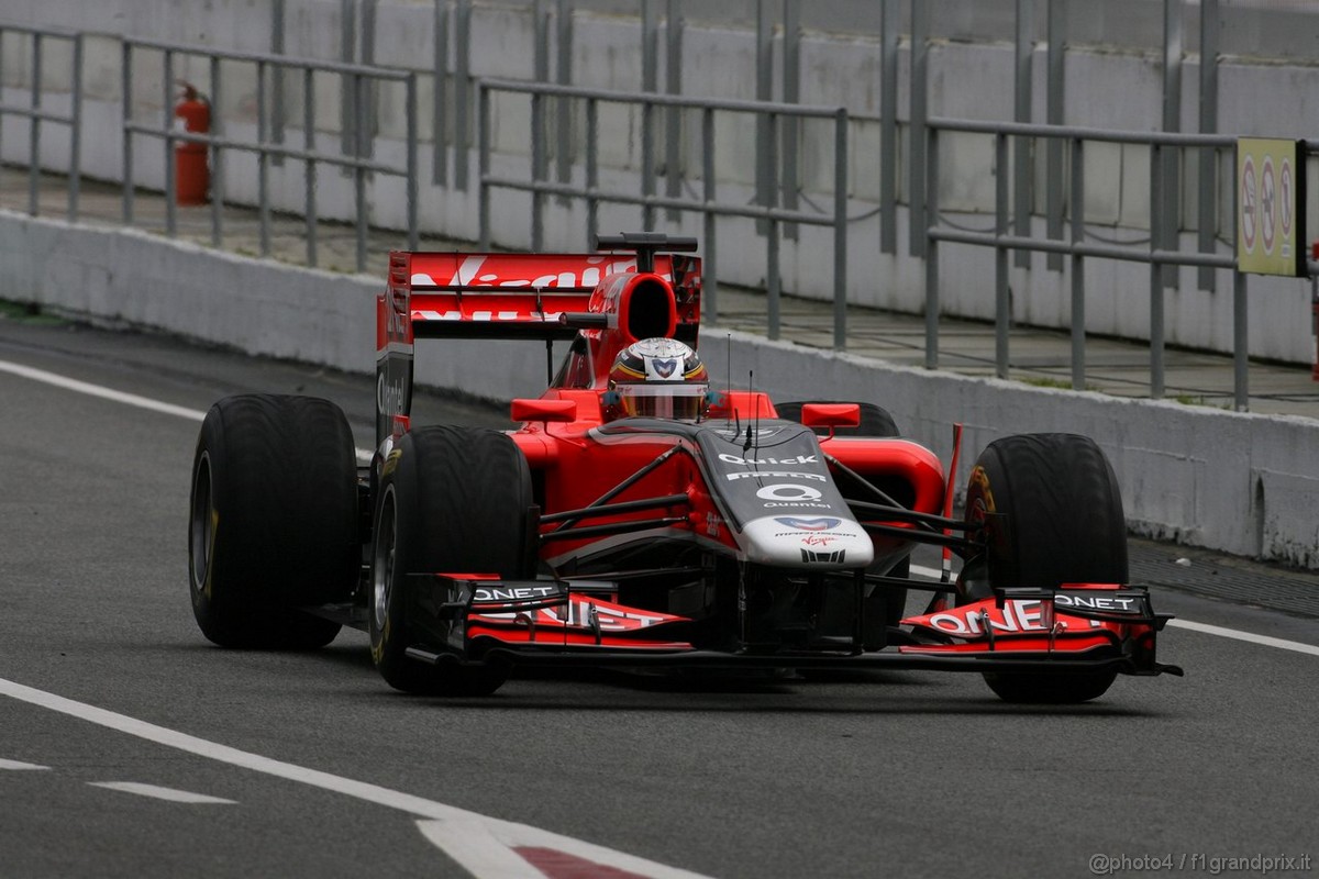 Barcelona Test Marzo 2011, 08.03.2011- Timo Glock (GER), Marussia Virgin Racing VR-02 