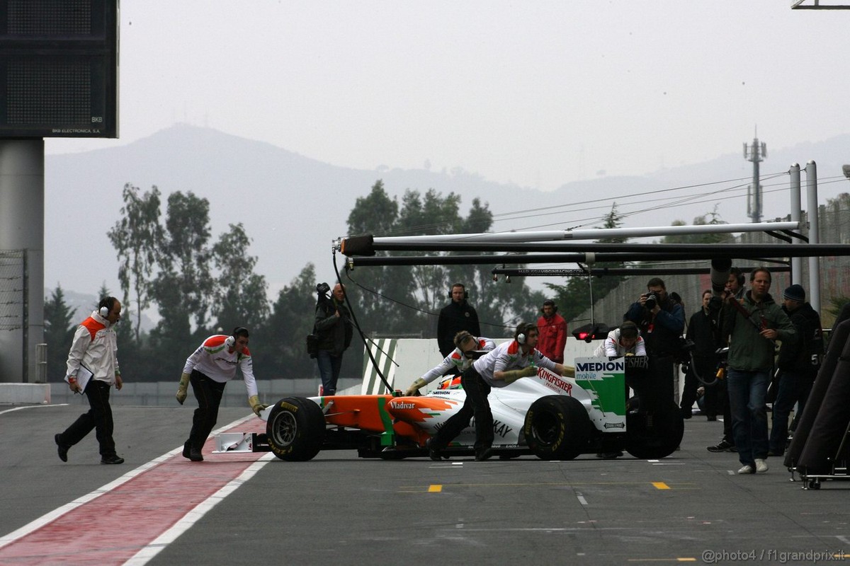 Barcelona Test Marzo 2011, 08.03.2011- Adrian Sutil (GER), Force India F1 Team, VJM04 