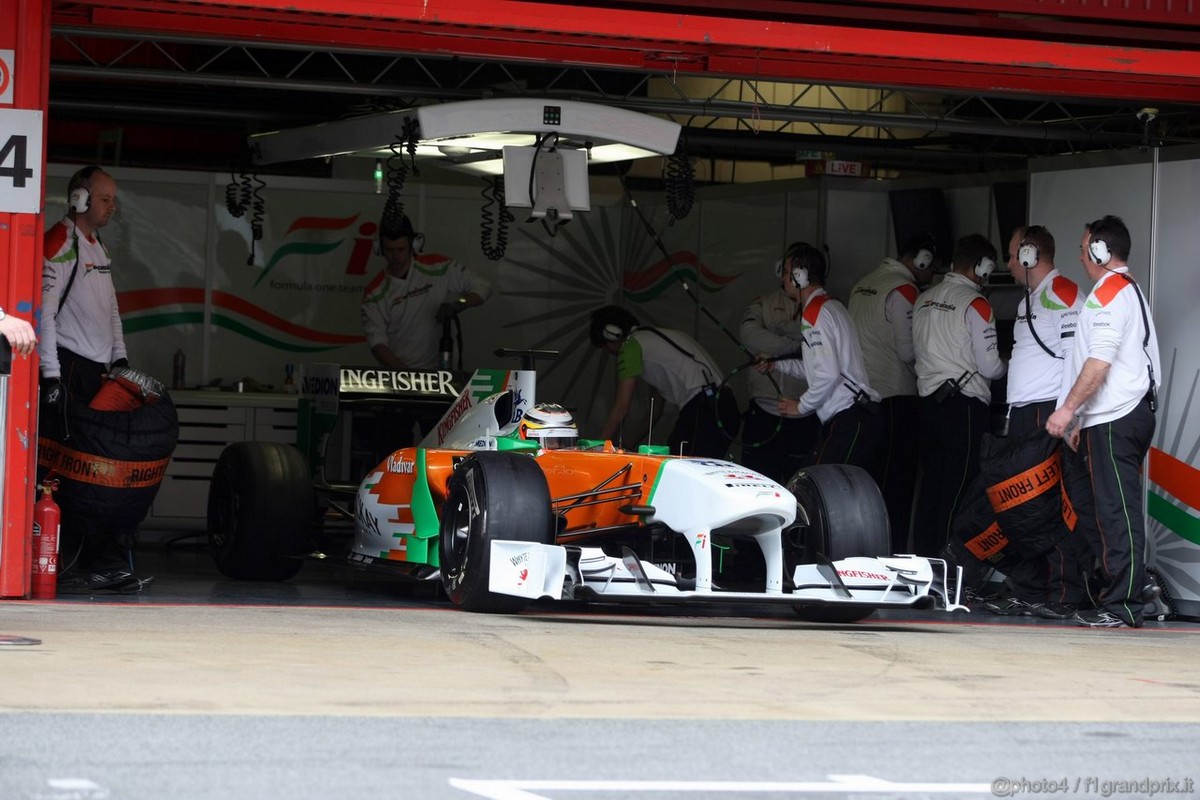Barcelona Test Marzo 2011, 08.03.2011- Nico Hulkenberg (GER), Force India F1 Team, Test Driver 