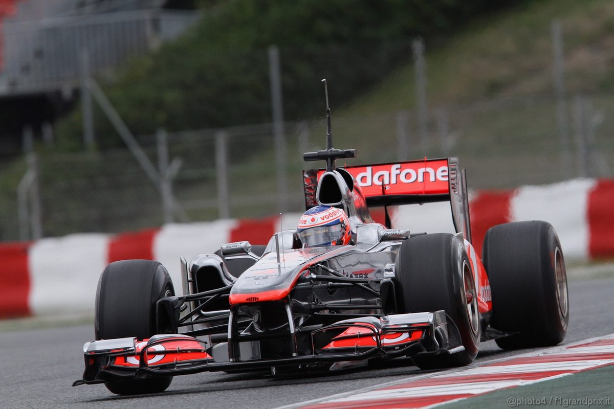Barcelona Test Marzo 2011, 08.03.2011- Jenson Button (GBR), McLaren  Mercedes, MP4-26 