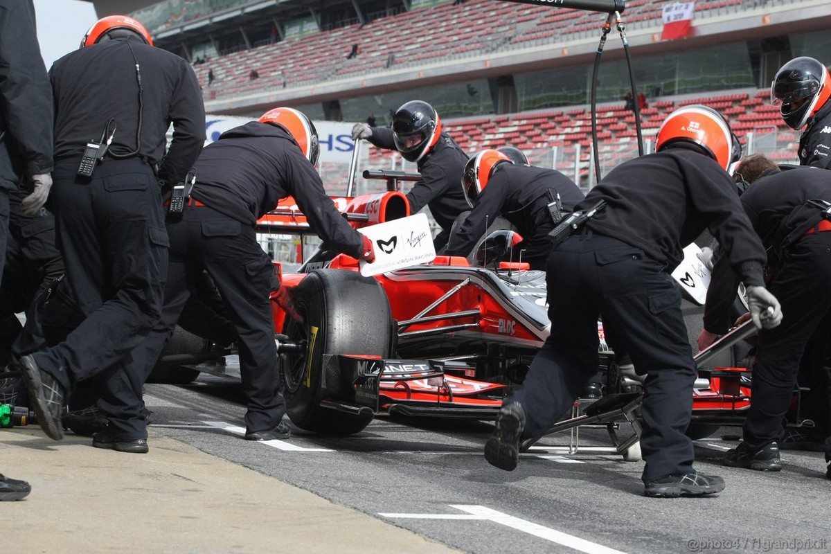 Barcelona Test Marzo 2011, 08.03.2011- Jerome D'Ambrosio (BEL), Marussia Virgin Racing VR-02 