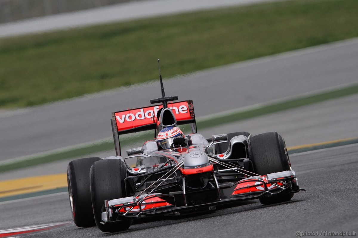 Barcelona Test Marzo 2011, 08.03.2011- Jenson Button (GBR), McLaren  Mercedes, MP4-26 
