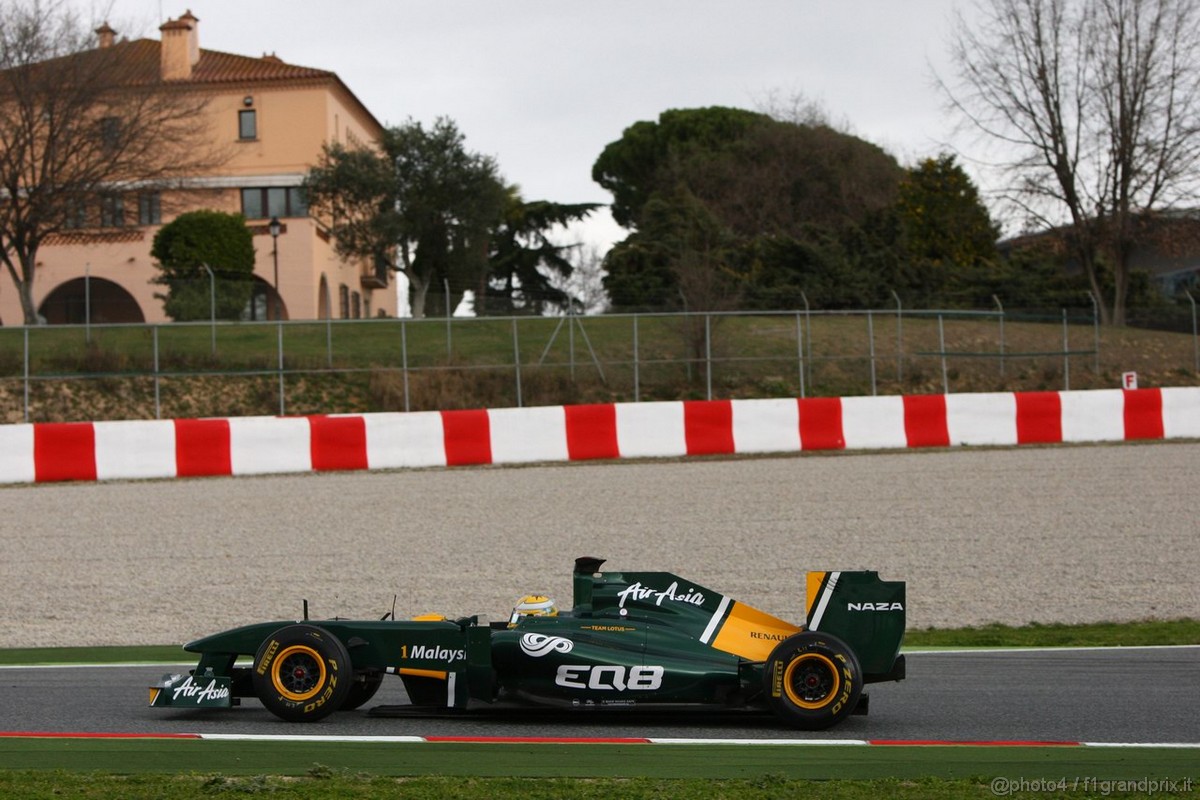 Barcelona Test Marzo 2011, 08.03.2011- Luiz Razia (BRA), Test Driver, Team Lotus, TL11  