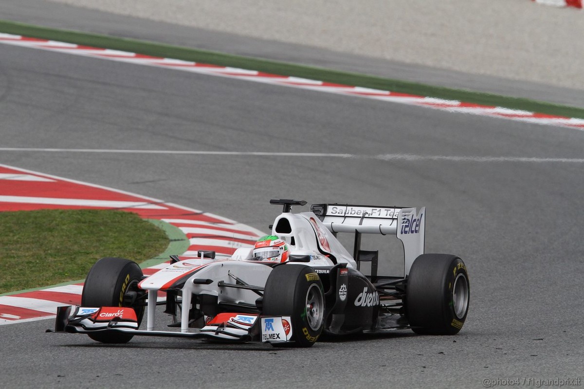 Barcelona Test Marzo 2011, 08.03.2011- Sergio Pérez (MEX), Sauber F1 Team C30 